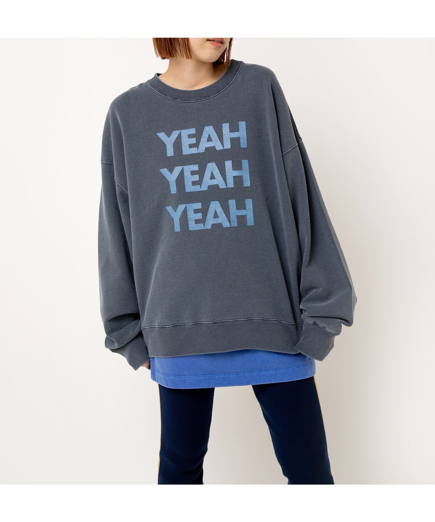 【アールエヌエー/RNA】のM2492 YEAHピグメントプルオーバー インテリア・キッズ・メンズ・レディースファッション・服の通販 founy(ファニー) ファッション Fashion レディースファッション Fashion for Women トップス・カットソー Cut & Sew Tops カジュアルプルオーバー・ニットトップス Pullovers & Knit Tops / Casual Pullovers スクエア Square, Square Shape ボトム Bottoms, Lower Wear メンズ Men's, Menswear ヴィンテージ Vintage Style ネイビー|ID: prp329100004773523 ipo3291000000034593387