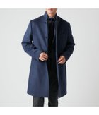 【ニューヨーカー/NEWYORKER / MEN】のメランジウール ショートビーバー ロングコンバーチブルカラーコート 人気、トレンドファッション・服の通販 founy(ファニー) ファッション Fashion メンズファッション Fashion for Men エレガント 上品 Elegant ショート Short, Short Length スタンド Stand Collar, Upright Stand チェスターコート Chester Coat, Long Coat ドレス Dress, One-Piece フェイクレザー Faux Leather, PU Leather メランジ Melange, Mixed Yarn 無地 Plain, Solid Color ロング Long, Long-Length ワンポイント One Point, Statement Accent A/W・秋冬 Autumn/Winter thumbnail ブルー|ID: prp329100004773561 ipo3291000000034593909