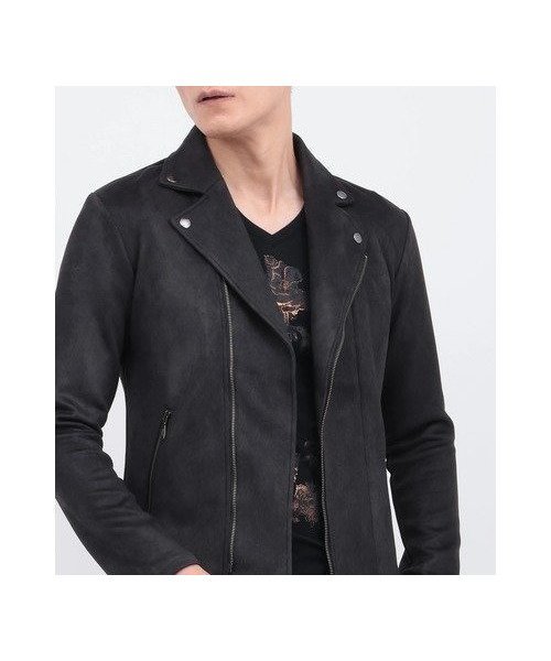 【トルネードマート/TORNADO MART / MEN】のTORNADO MARTネオダブルライダース インテリア・キッズ・メンズ・レディースファッション・服の通販 founy(ファニー) 　ファッション　Fashion　メンズファッション　Fashion for Men　カッティング　Cutting Detail　コンパクト　Compact, Small Size　ストレッチ　Stretch, Stretchy Fabric　プリント　Print, Printed Pattern　ブラック|ID: prp329100004773722 ipo3291000000034595821