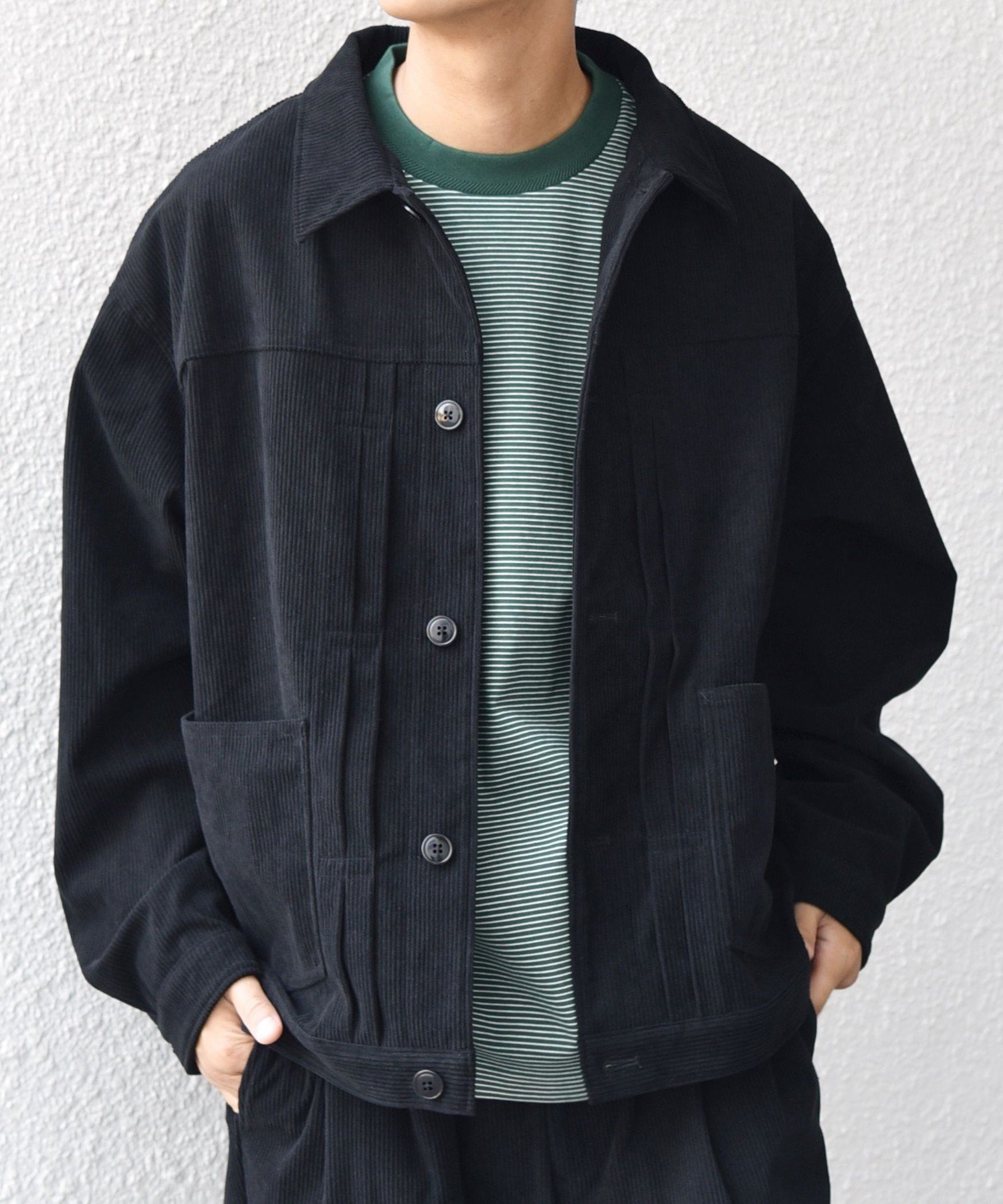 【シップス/SHIPS / MEN】のSHIPS any 洗濯機可能 SOLOTEX コーデュロイ トラック ブルゾン(セットアップ対応) インテリア・キッズ・メンズ・レディースファッション・服の通販 founy(ファニー) 　ファッション　Fashion　メンズファッション　Fashion for Men　セットアップ　Matching Sets　クラシック　Classic, Timeless Style　コーデュロイ　Corduroy, Cord Fabric　ショート　Short, Short Length　スウェット / スエット　Sweatshirt, Sweatwear　ストレッチ　Stretch, Stretchy Fabric　セットアップ　Set-Up, Coordinated Outfit　トレンド　Trend, Trending Now　パッチ　Patch, Appliqué　ブルゾン　Blouson, Bomber Jacket　ポケット　Pocket, Pocket Detail　ミックス　Mix, Mixed Style　ブラック|ID: prp329100004773729 ipo3291000000034595898