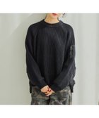 【ニコアンド/niko and】のMA-1ディテールニットプルオーバー 人気、トレンドファッション・服の通販 founy(ファニー) ファッション Fashion レディースファッション Fashion for Women トップス・カットソー Cut & Sew Tops ニット Knit Tops & Sweaters カジュアルプルオーバー・ニットトップス Pullovers & Knit Tops / Casual Pullovers おすすめ Recommended / Our Picks トレンド Trend, Trending Now ドッキング Docking, Mixed Material ブルゾン Blouson, Bomber Jacket プリーツ Pleats, Pleated ミリタリー Military, Army Style 今季 This Season, Current Season thumbnail ブラック|ID: prp329100004773781 ipo3291000000034596364