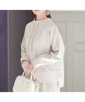 【イッカ/ikka】の【親子コーデ】GOKU楽フェイクスエードスピンドルプルオーバー 人気、トレンドファッション・服の通販 founy(ファニー) ファッション Fashion レディースファッション Fashion for Women トップス・カットソー Cut & Sew Tops カジュアルプルオーバー・ニットトップス Pullovers & Knit Tops / Casual Pullovers 秋 Autumn カットソー Cut and Sewn Top スウェット / スエット Sweatshirt, Sweatwear ストレッチ Stretch, Stretchy Fabric スピンドル Spindle, Drawcord スリット Slit, Slit Detail プレート Plate, Dish ボトム Bottoms, Lower Wear モックネック Mock Neck, Short Turtleneck おすすめ Recommended / Our Picks エレガント 上品 Elegant |ID:prp329100004773789