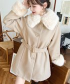 【モーメントプラス/moment+ / MEN】のファーティペット付きミドル丈ステンカラーコート ベージュ|ID: prp329100004773805 ipo3291000000034596858