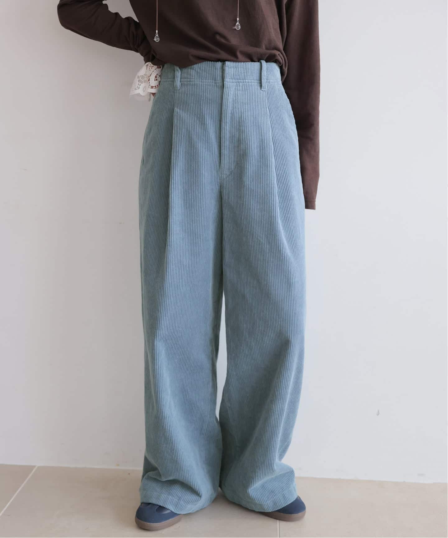【ジャーナルスタンダード レリューム/JOURNAL STANDARD relume】の《追加2》ウォッシャブルコーデュロイタックワイドパンツ インテリア・キッズ・メンズ・レディースファッション・服の通販 founy(ファニー) ファッション Fashion レディースファッション Fashion for Women パンツ Pants & Trousers 2025年 2025 2025-2026秋冬・A/W Autumn/Winter 2025–26 AW25–26 コーデュロイ Corduroy, Cord Fabric トレンド Trend, Trending Now リラックス Relax, Relaxed Fit 人気 Popular, Best Seller サックスブルー|ID: prp329100004773821 ipo3291000000034820083