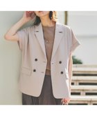 【アンタイトル/UNTITLED】の【セットアップ可能/接触冷感/イージーケア】リラクミスト ハーフスリーブジャケット ベージュ|ID: prp329100004773891 ipo3291000000034598114