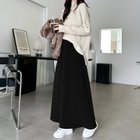 【ココモモ/COCOMOMO】の裏起毛 ロングスカート ふわふわ裏起毛スカート あったか ロング マキシ スカート マキシ丈・ブラック|ID: prp329100004773897 ipo3291000000034643041