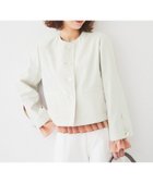 【アンタイトル/UNTITLED】の【きれいめ/軽羽織り】コットンライク クルーネックジャケット ライトグレー|ID: prp329100004773901 ipo3291000000034598465