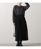 【グレディブリリアン/Gready Brilliant】のGready Brilliant/2_異素材Wドロストワンピ 人気、トレンドファッション・服の通販 founy(ファニー) ファッション Fashion レディースファッション Fashion for Women ワンピース Dresses thumbnail GYxBK|ID: prp329100004773911 ipo3291000000034792235