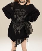 【アイモハ/aimoha】の【HOOK】for girls アシンメトリーバタフライフリンジカットソー 人気、トレンドファッション・服の通販 founy(ファニー) ファッション Fashion レディースファッション Fashion for Women トップス・カットソー Cut & Sew Tops カットソー・ベーシックTシャツ Cut-and-Sewn Tops / Stretch Tees & Basics おすすめ Recommended / Our Picks アクセサリー Fashion Accessories アシンメトリー Asymmetrical Style カットソー Cut and Sewn Top クール Cool, Chic シンプル Simple, Minimal スキニーデニム Skinny Jeans, Slim Jeans スニーカー Sneakers, Trainers タイトスカート Pencil Skirt, Tight Skirt ダメージ Distressed, Destroyed バタフライ Butterfly, Butterfly Motif バランス Balance, Style Balance モチーフ Motif, Design Theme ヴィンテージ Vintage Style thumbnail ブラック|ID: prp329100004773953 ipo3291000000034599601