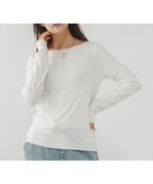 【グローバルワーク/GLOBAL WORK】のFffit エフィット/温度調節ストレッチボートネックTシャツ長袖/612404 オフホワイト05|ID: prp329100004773961 ipo3291000000034856633