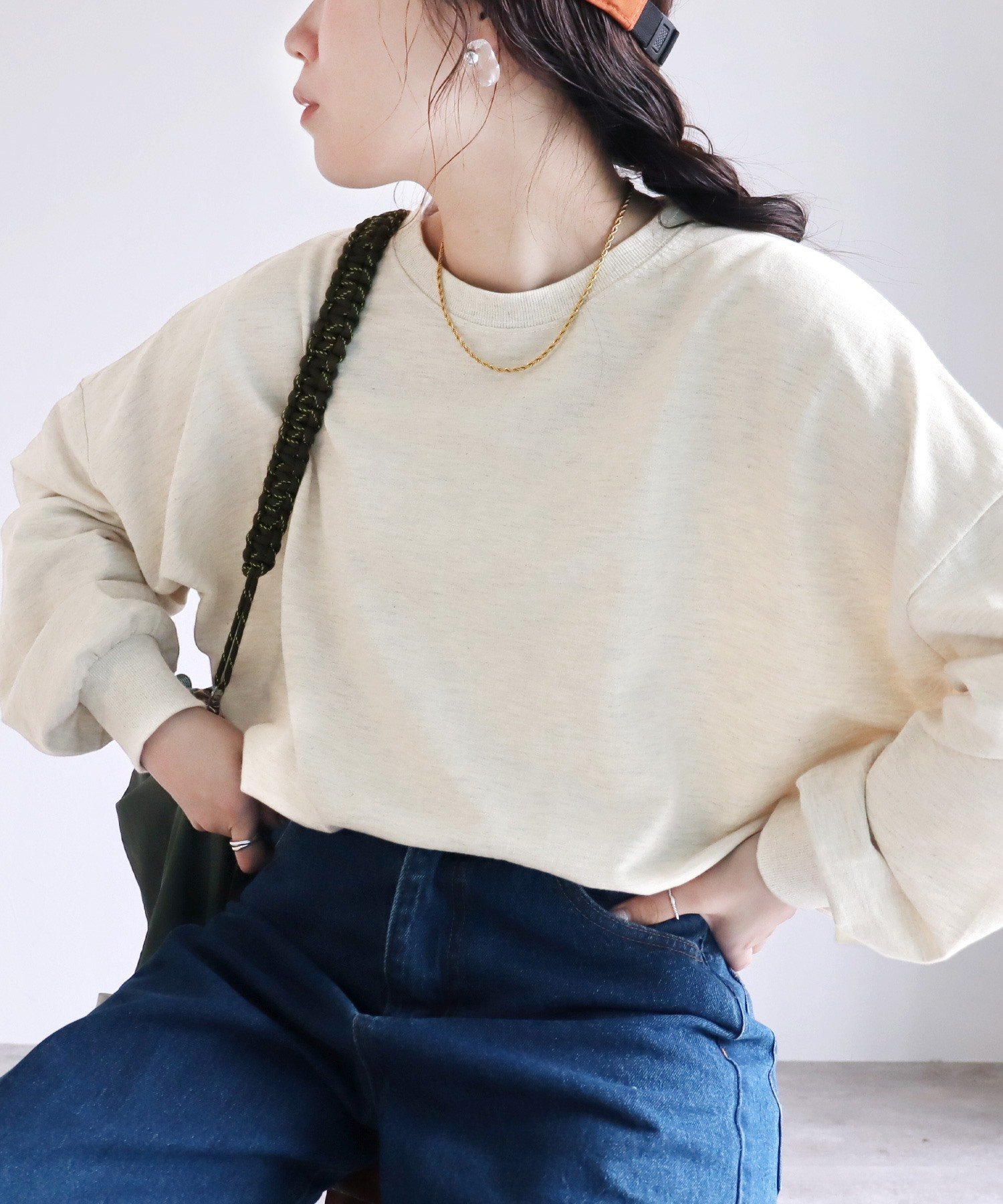 【レカ/reca】の無地ビッグプルオーバー(R22125-v) reca インテリア・キッズ・メンズ・レディースファッション・服の通販 founy(ファニー) 　ファッション　Fashion　レディースファッション　Fashion for Women　トップス・カットソー　Cut & Sew Tops　カジュアルプルオーバー・ニットトップス　Pullovers & Knit Tops / Casual Pullovers　おすすめ　Recommended / Our Picks　ビッグ　Big, Oversized　ボーダー　Border, Stripe　無地　Plain, Solid Color　長袖　Long Sleeve, Full Sleeve　オートミール|ID: prp329100004773973 ipo3291000000034599974