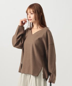 【ベイフロー/BAYFLOW】のウールライクカットプルオーバー 人気、トレンドファッション・服の通販 founy(ファニー) ファッション Fashion レディースファッション Fashion for Women トップス・カットソー Cut & Sew Tops カジュアルプルオーバー・ニットトップス Pullovers & Knit Tops / Casual Pullovers おすすめ Recommended / Our Picks カットソー Cut and Sewn Top ジップ Zip, Zipper ストレッチ Stretch, Stretchy Fabric スリット Slit, Slit Detail ボトム Bottoms, Lower Wear ワイド Wide, Wide Fit |ID:prp329100004773984