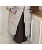 【アイモハ/aimoha】のaimoha -select-/オーバーサイズ中綿ロングダウンコート ライトベージュ|ID: prp329100004773994 ipo3291000000034600558