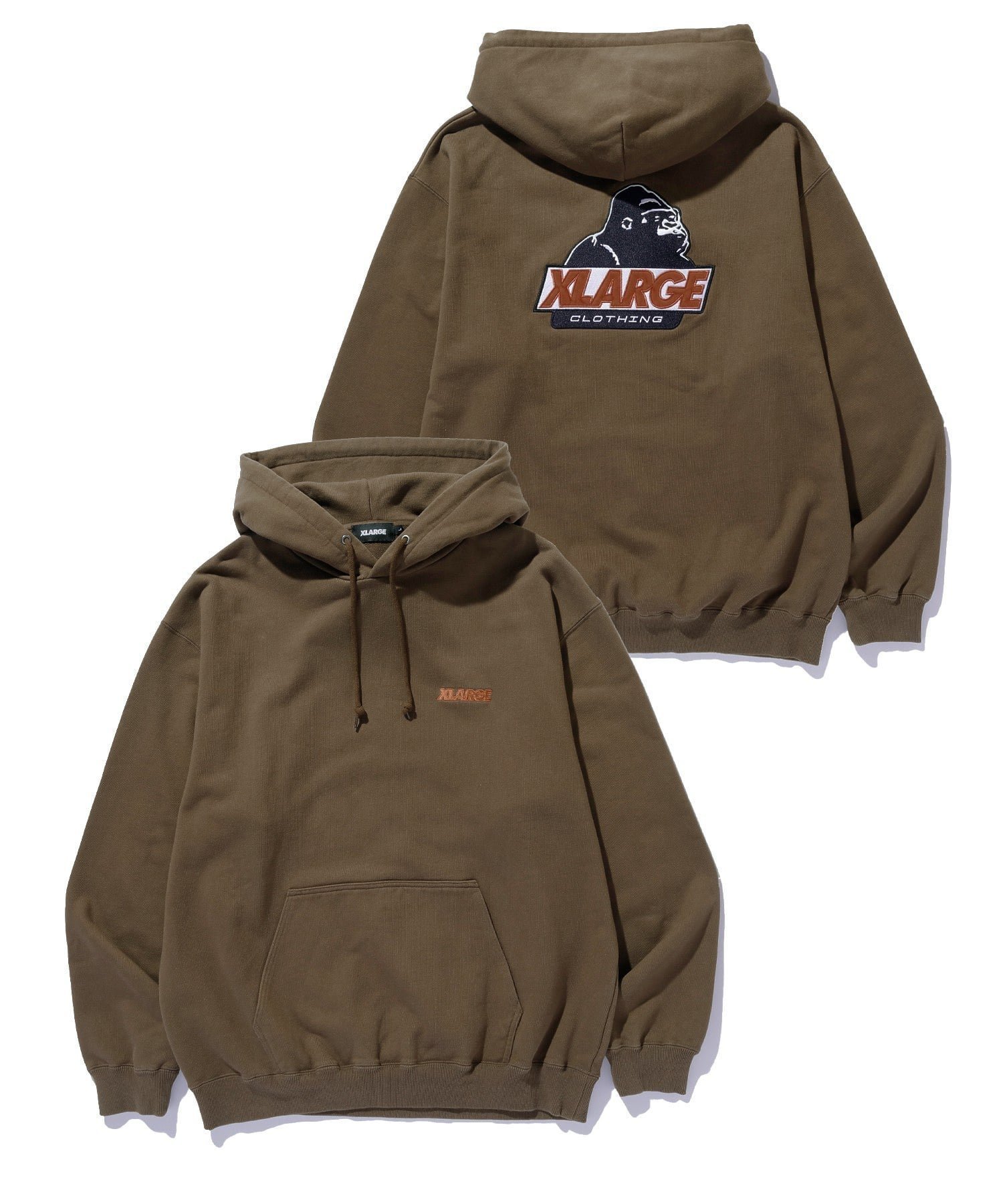 【エクストララージ/XLARGE】のOLD OG HOODED SWEATSHIRT インテリア・キッズ・メンズ・レディースファッション・服の通販 founy(ファニー) ファッション Fashion レディースファッション Fashion for Women トップス・カットソー Cut & Sew Tops シャツ・ブラウス・オフィスカジュアル Elegant Blouses & Button-Ups レディースパーカー・カジュアルフーディー Casual Hoodies & Sweatshirts ロングTシャツ・Tシャツ Longline T-Shirts & Tees スウェット・クルーネックトップス Sweatshirts & Crewnecks / Relaxed Fit Sweat Tops ベーシック Basic, Essential ボトム Bottoms, Lower Wear ロング Long, Long-Length BROWN|ID: prp329100004774028 ipo3291000000034820150