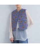 【ユナイテッドアローズ/UNITED ARROWS】のフラワープリント キルト ベスト COBALT|ID: prp329100004774048 ipo3291000000034601148