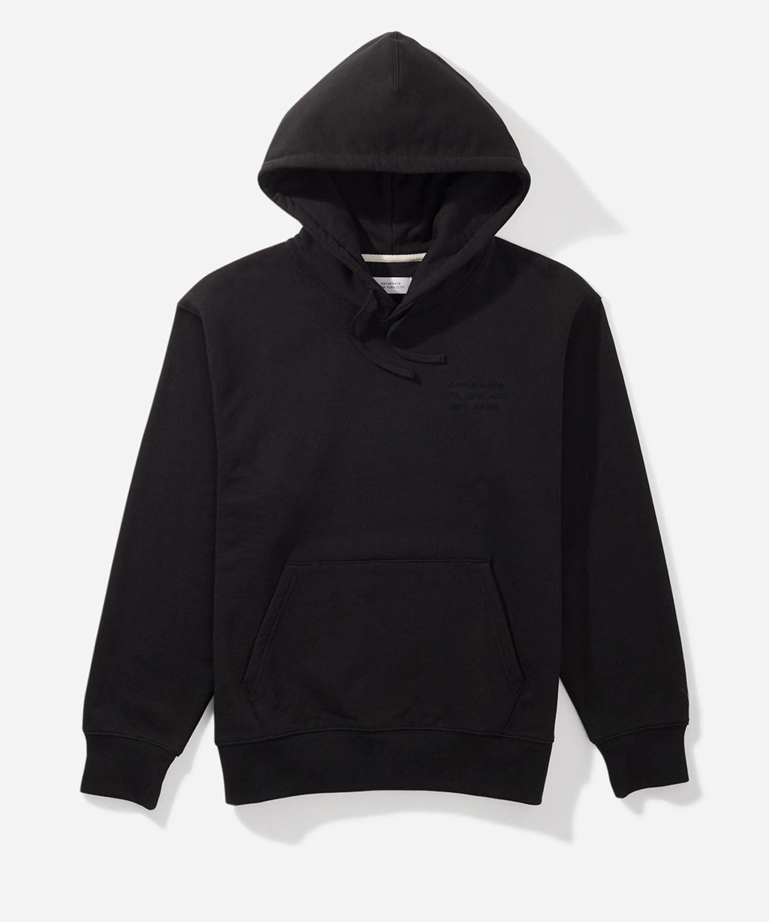 【サタデイズ ニューヨークシティ/SATURDAYS NYC】のDITCH INTERNATIONAL HOODIE インテリア・キッズ・メンズ・レディースファッション・服の通販 founy(ファニー) 　ファッション　Fashion　レディースファッション　Fashion for Women　おすすめ　Recommended / Our Picks　セットアップ　Set-Up, Coordinated Outfit　ダウン　Down, Puffer　ブラック(01)|ID: prp329100004774118 ipo3291000000034601998
