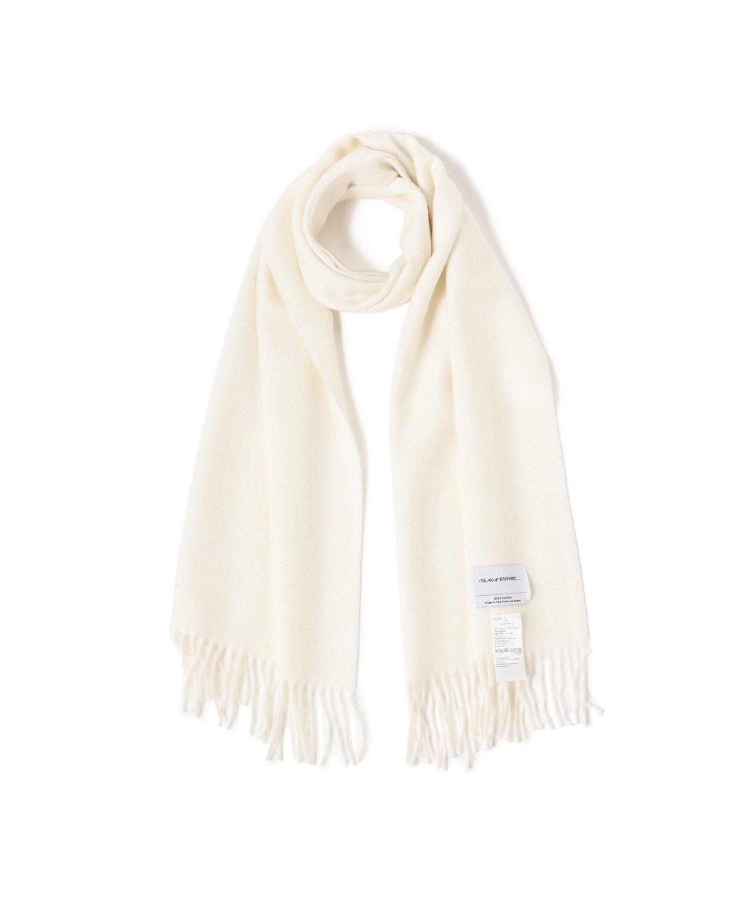【ビームス/BEAMS / MEN】のTHE INOUE BROTHERS / アルパカ ソリッドマフラー 35x180 インテリア・キッズ・メンズ・レディースファッション・服の通販 founy(ファニー) 　ファッション　Fashion　メンズファッション　Fashion for Men　ギフト プレゼント　Gift / Present　シンプル　Simple, Minimal　ベビー　Baby, Babywear　ベーシック　Basic, Essential　マフラー　Scarf, Muffler　冬　Winter / This Winter　定番　Standard, Basic Item　ECRU|ID: prp329100004774145 ipo3291000000034602386