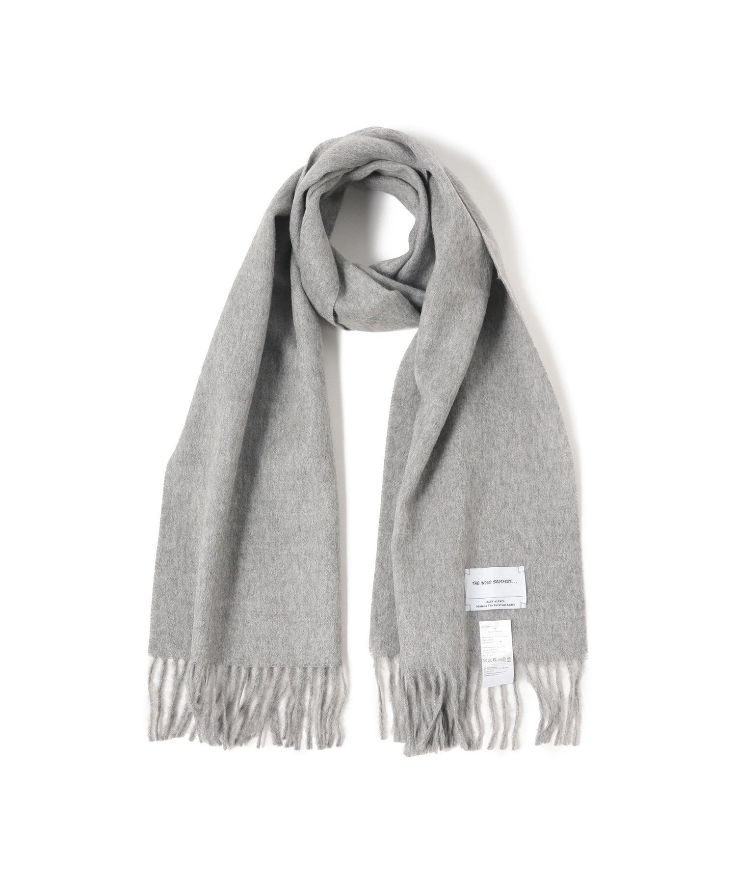 【ビームス/BEAMS / MEN】のTHE INOUE BROTHERS / アルパカ ソリッドマフラー 35x180 インテリア・キッズ・メンズ・レディースファッション・服の通販 founy(ファニー) 　ファッション　Fashion　メンズファッション　Fashion for Men　ギフト プレゼント　Gift / Present　シンプル　Simple, Minimal　ベビー　Baby, Babywear　ベーシック　Basic, Essential　マフラー　Scarf, Muffler　冬　Winter / This Winter　定番　Standard, Basic Item　LT.GREY|ID: prp329100004774145 ipo3291000000034602387