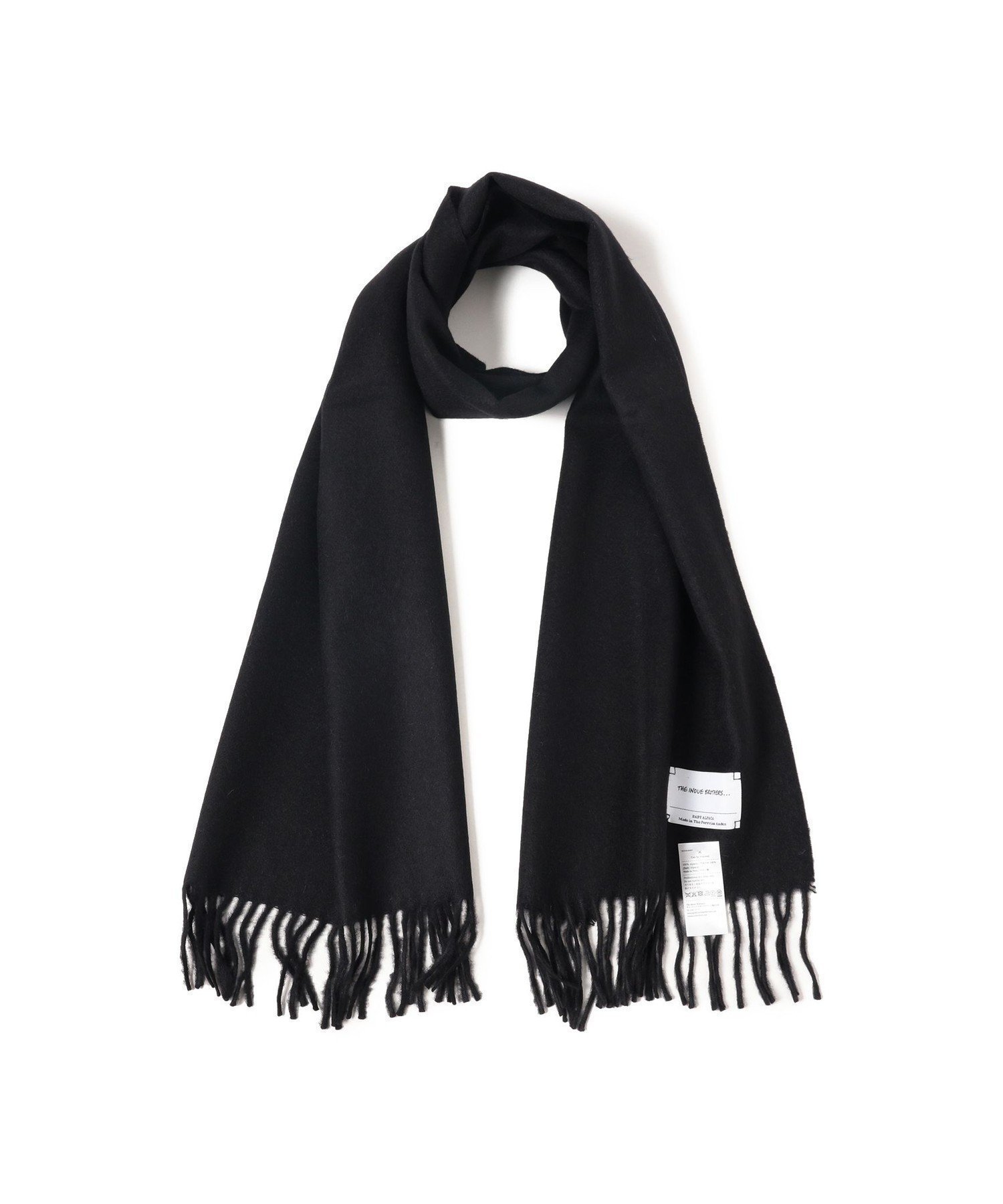 【ビームス/BEAMS / MEN】のTHE INOUE BROTHERS / アルパカ ソリッドマフラー 35x180 インテリア・キッズ・メンズ・レディースファッション・服の通販 founy(ファニー) 　ファッション　Fashion　メンズファッション　Fashion for Men　ギフト プレゼント　Gift / Present　シンプル　Simple, Minimal　ベビー　Baby, Babywear　ベーシック　Basic, Essential　マフラー　Scarf, Muffler　冬　Winter / This Winter　定番　Standard, Basic Item　BLACK|ID: prp329100004774145 ipo3291000000034602388
