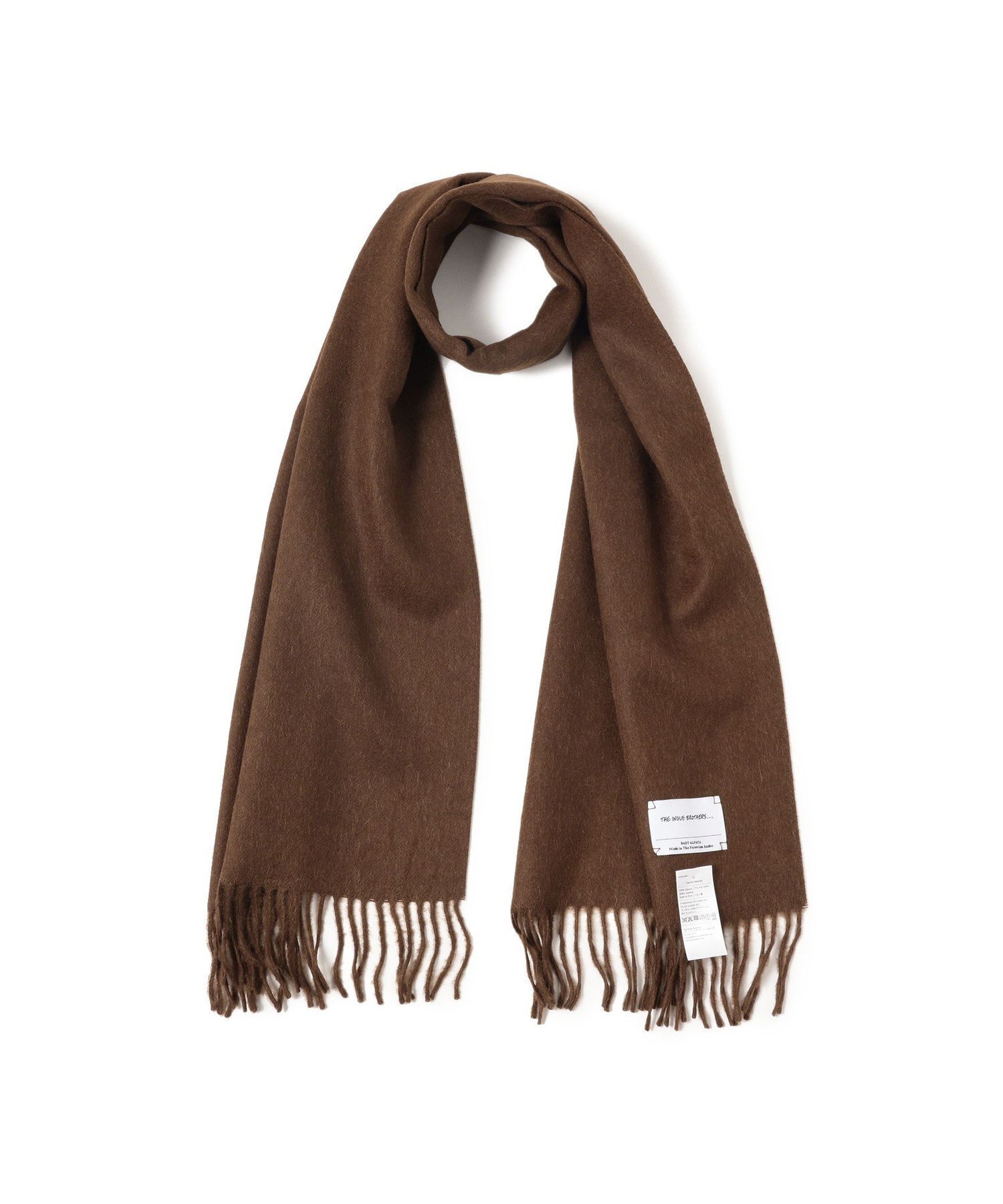 【ビームス/BEAMS / MEN】のTHE INOUE BROTHERS / アルパカ ソリッドマフラー 35x180 インテリア・キッズ・メンズ・レディースファッション・服の通販 founy(ファニー) 　ファッション　Fashion　メンズファッション　Fashion for Men　ギフト プレゼント　Gift / Present　シンプル　Simple, Minimal　ベビー　Baby, Babywear　ベーシック　Basic, Essential　マフラー　Scarf, Muffler　冬　Winter / This Winter　定番　Standard, Basic Item　BROWN|ID: prp329100004774145 ipo3291000000034602391