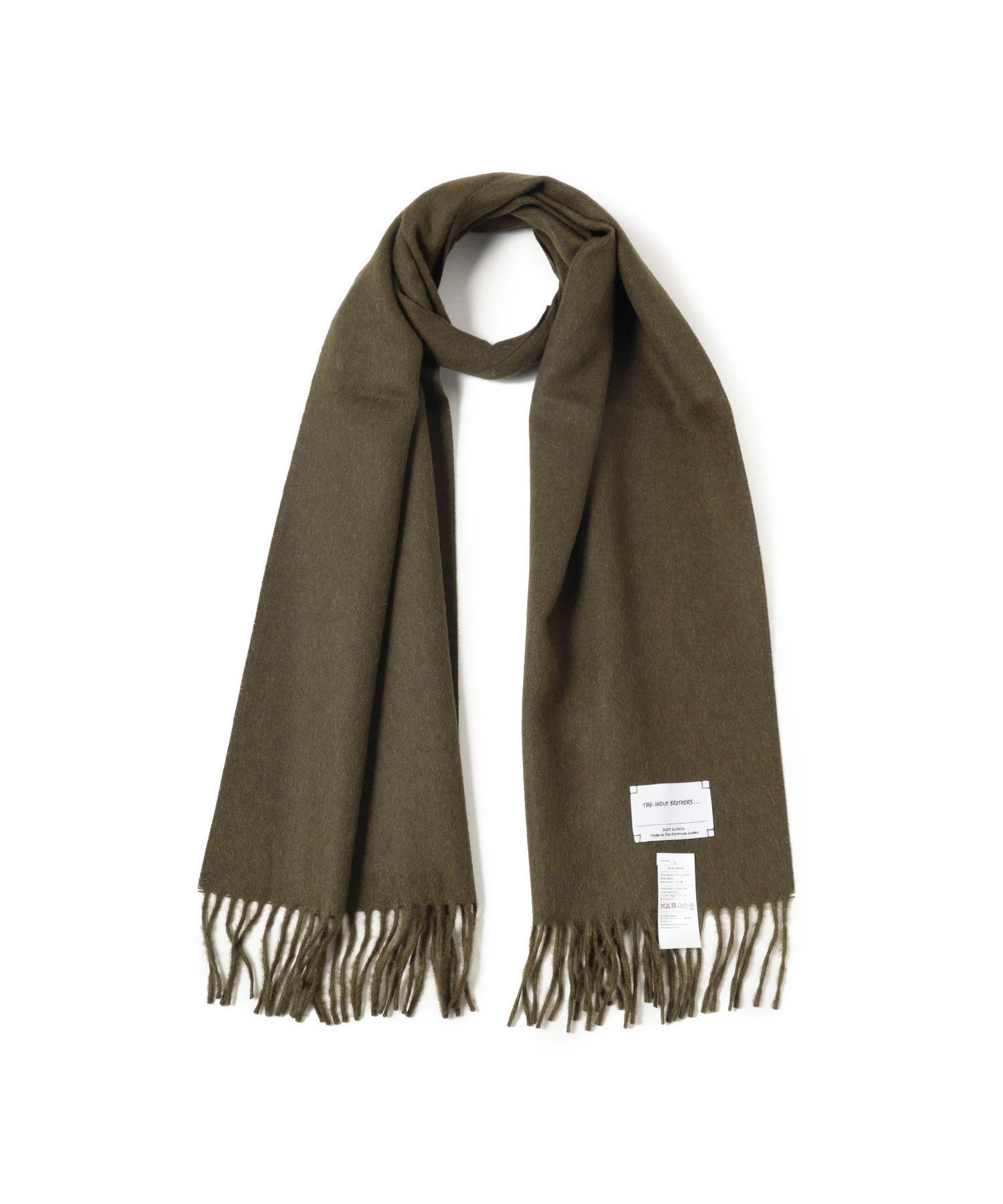 【ビームス/BEAMS / MEN】のTHE INOUE BROTHERS / アルパカ ソリッドマフラー 35x180 インテリア・キッズ・メンズ・レディースファッション・服の通販 founy(ファニー) 　ファッション　Fashion　メンズファッション　Fashion for Men　ギフト プレゼント　Gift / Present　シンプル　Simple, Minimal　ベビー　Baby, Babywear　ベーシック　Basic, Essential　マフラー　Scarf, Muffler　冬　Winter / This Winter　定番　Standard, Basic Item　KHAKI|ID: prp329100004774145 ipo3291000000034602395