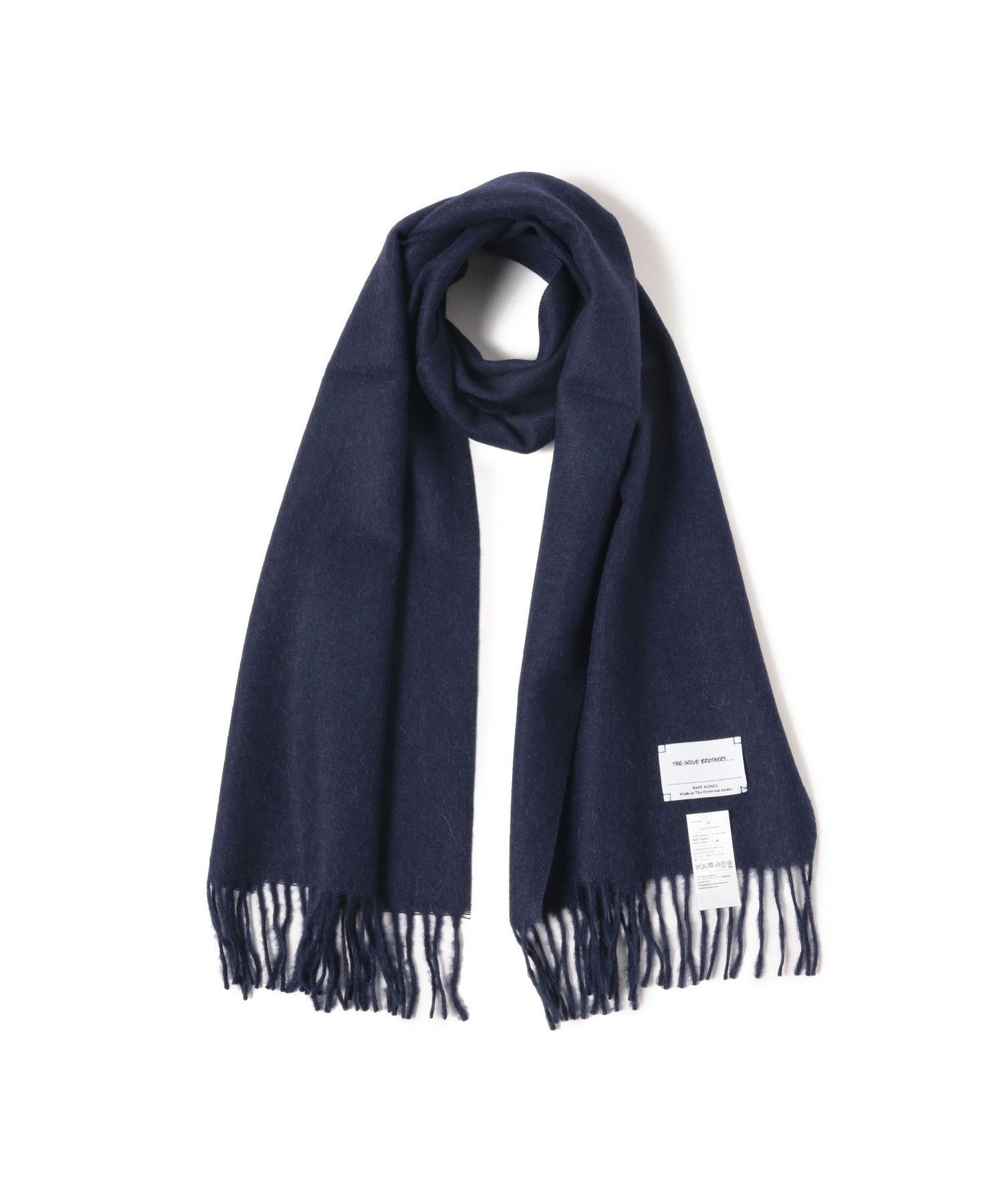 【ビームス/BEAMS / MEN】のTHE INOUE BROTHERS / アルパカ ソリッドマフラー 35x180 インテリア・キッズ・メンズ・レディースファッション・服の通販 founy(ファニー) 　ファッション　Fashion　メンズファッション　Fashion for Men　ギフト プレゼント　Gift / Present　シンプル　Simple, Minimal　ベビー　Baby, Babywear　ベーシック　Basic, Essential　マフラー　Scarf, Muffler　冬　Winter / This Winter　定番　Standard, Basic Item　NAVY|ID: prp329100004774145 ipo3291000000034602397