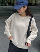 【リエディ/Re:EDIT】の無地or配色ステッチ裏起毛スウェット 人気、トレンドファッション・服の通販 founy(ファニー) ファッション Fashion レディースファッション Fashion for Women トップス・カットソー Cut & Sew Tops レディースパーカー・カジュアルフーディー Casual Hoodies & Sweatshirts スウェット・クルーネックトップス Sweatshirts & Crewnecks / Relaxed Fit Sweat Tops スウェット / スエット Sweatshirt, Sweatwear スラックス Slacks, Dress Pants デニム Denim, Jeans Material ボトム Bottoms, Lower Wear 無地 Plain, Solid Color thumbnail アイボリー|ID: prp329100004774182 ipo3291000000034602865