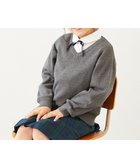 【デビロック/devirock / KIDS】の綿100% 洗える スクールニット Vネック プルオーバー スクールウェア 25AW 004-杢チャコール|ID: prp329100004774190 ipo3291000000034603044