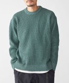 【シップス/SHIPS / MEN】の【WEB限定】SHIPS ビッグシルエット クルーネック レイヤード ニット(ニット+ロンT) オリーブ|ID: prp329100004774307 ipo3291000000034604284