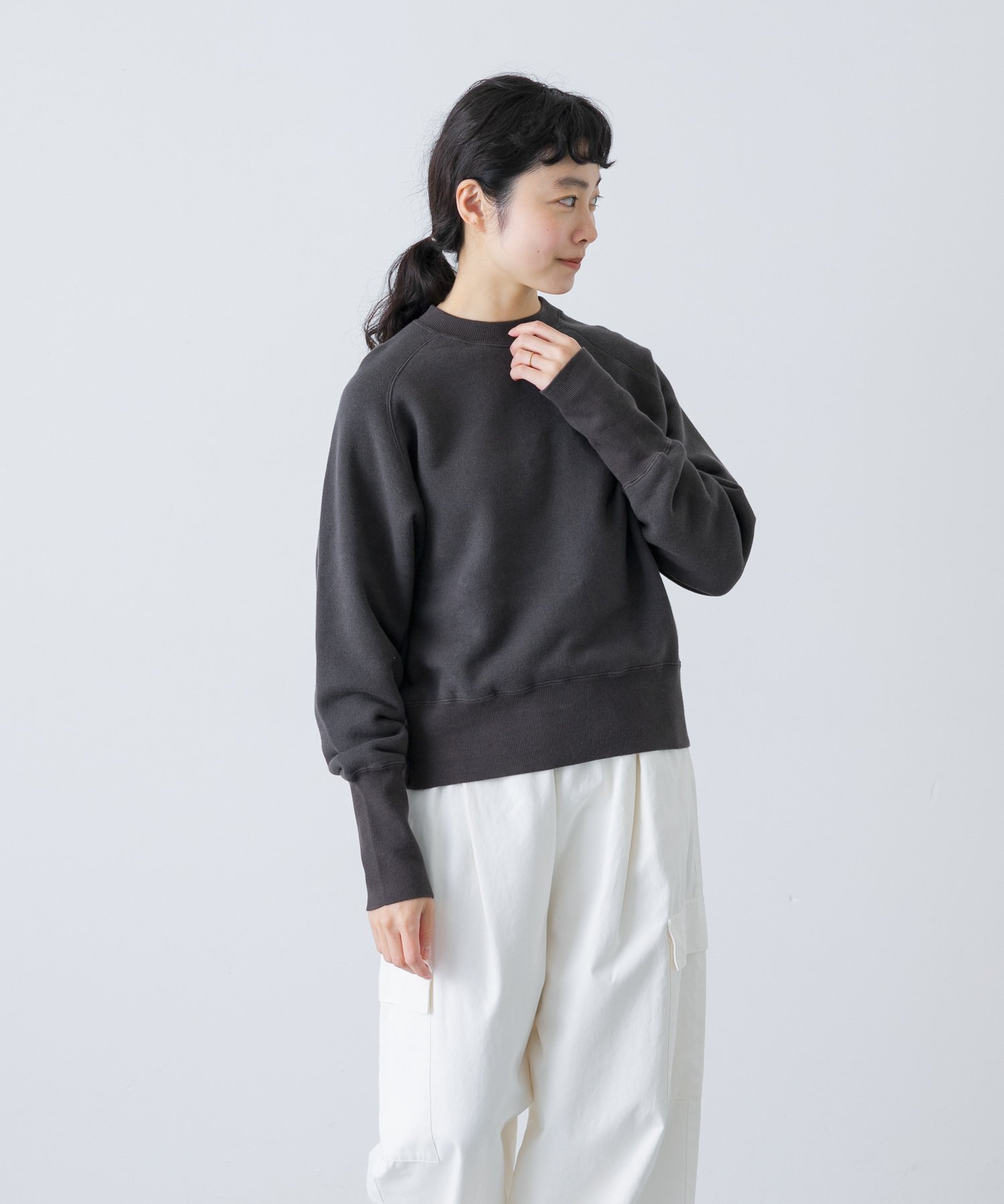 【かぐれ/kagure / URBAN RESEARCH】のコットンリヨセルショートプルオーバー 人気、トレンドファッション・服の通販 founy(ファニー) 　ファッション　Fashion　レディースファッション　Fashion for Women　トップス・カットソー　Cut & Sew Tops　カジュアルプルオーバー・ニットトップス　Pullovers & Knit Tops / Casual Pullovers　スウェット / スエット　Sweatshirt, Sweatwear　スリーブ　Sleeve, Long Sleeve / Short Sleeve　定番　Standard, Basic Item　人気　Popular, Best Seller　バランス　Balance, Style Balance　ベーシック　Basic, Essential　ボトム　Bottoms, Lower Wear　A/W・秋冬　Autumn/Winter　冬　Winter / This Winter　エレガント 上品　Elegant　2025年　2025　2025-2026秋冬・A/W　Autumn/Winter 2025–26 AW25–26　 other-1|ID: prp329100004774671 ipo3291000000034606979