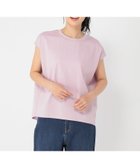 【スタディオ クリップ/studio CLIP】の《ウタオ》多機能フレンチスリーブTシャツ 人気、トレンドファッション・服の通販 founy(ファニー) ファッション Fashion レディースファッション Fashion for Women トップス・カットソー Cut & Sew Tops シャツ・ブラウス・オフィスカジュアル Elegant Blouses & Button-Ups ロングTシャツ・Tシャツ Longline T-Shirts & Tees おすすめ Recommended / Our Picks インナー Innerwear シルク Silk, 100% Silk シルケット Silket, Silky Cotton スリーブ Sleeve, Long Sleeve / Short Sleeve フレンチ French, French Style 夏 Summer thumbnail ラベンダー95|ID: prp329100004774683 ipo3291000000034607081