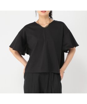 【スタディオ クリップ/studio CLIP】の《ウタオ》多機能袖フリルTシャツ 人気、トレンドファッション・服の通販 founy(ファニー) ファッション Fashion レディースファッション Fashion for Women トップス・カットソー Cut & Sew Tops シャツ・ブラウス・オフィスカジュアル Elegant Blouses & Button-Ups ロングTシャツ・Tシャツ Longline T-Shirts & Tees インナー Innerwear シルク Silk, 100% Silk シルケット Silket, Silky Cotton スリーブ Sleeve, Long Sleeve / Short Sleeve フリル Frill, Ruffle フレア Flare, Flared ワイド Wide, Wide Fit 夏 Summer |ID:prp329100004774687