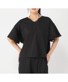 【スタディオ クリップ/studio CLIP】の《ウタオ》多機能袖フリルTシャツ 人気、トレンドファッション・服の通販 founy(ファニー) ファッション Fashion レディースファッション Fashion for Women トップス・カットソー Cut & Sew Tops シャツ・ブラウス・オフィスカジュアル Elegant Blouses & Button-Ups ロングTシャツ・Tシャツ Longline T-Shirts & Tees インナー Innerwear シルク Silk, 100% Silk シルケット Silket, Silky Cotton スリーブ Sleeve, Long Sleeve / Short Sleeve フリル Frill, Ruffle フレア Flare, Flared ワイド Wide, Wide Fit 夏 Summer thumbnail ブラック19|ID: prp329100004774687 ipo3291000000034607098