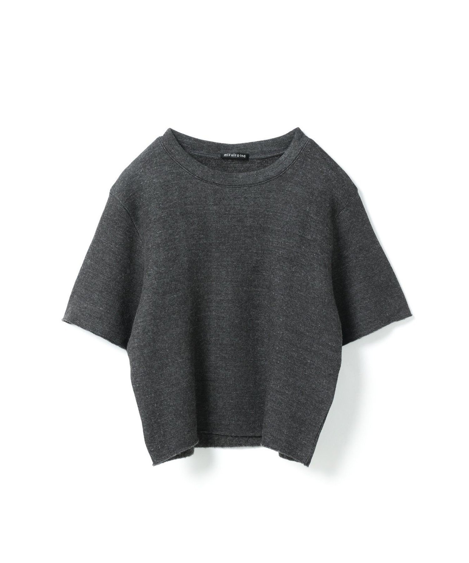 【マーコート/MARcourt】のmizuiro ind パイルハーフスリーブワイドプルオーバー インテリア・キッズ・メンズ・レディースファッション・服の通販 founy(ファニー) 　ファッション　Fashion　レディースファッション　Fashion for Women　トップス・カットソー　Cut & Sew Tops　カジュアルプルオーバー・ニットトップス　Pullovers & Knit Tops / Casual Pullovers　インナー　Innerwear　カットソー　Cut and Sewn Top　ベスト　Vest, Waistcoat　ベーシック　Basic, Essential　ポケット　Pocket, Pocket Detail　半袖　Short Sleeve, Half Sleeve　無地　Plain, Solid Color　チャコールグレー|ID: prp329100004774694 ipo3291000000034607159