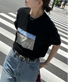 【ヴァンス エクスチェンジ/VENCE EXCHANGE】の綿天竺フォトハリツケTシャツ 人気、トレンドファッション・服の通販 founy(ファニー) ファッション Fashion レディースファッション Fashion for Women トップス・カットソー Cut & Sew Tops シャツ・ブラウス・オフィスカジュアル Elegant Blouses & Button-Ups ロングTシャツ・Tシャツ Longline T-Shirts & Tees おすすめ Recommended / Our Picks シンプル Simple, Minimal デニム Denim, Jeans Material プリント Print, Printed Pattern リラックス Relax, Relaxed Fit thumbnail ブラック|ID: prp329100004774707 ipo3291000000034607191