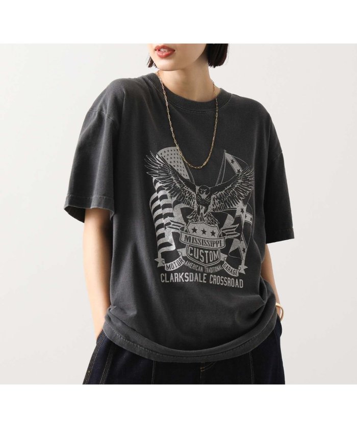 【グレディブリリアン/Gready Brilliant】のGready Brilliant/1_EagleロゴHS インテリア・キッズ・メンズ・レディースファッション・服の通販 founy(ファニー) https://founy.com/ ファッション Fashion レディースファッション Fashion for Women ヴィンテージ Vintage Style グラフィック Graphic, Graphic Design 人気 Popular, Best Seller プリント Print, Printed Pattern エレガント 上品 Elegant |ID: prp329100004774747 ipo3291000000034607702