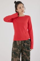 【ロデオクラウンズワイドボウル/RODEO CROWNS WIDE BOWL】のフライスロングスリーブTシャツ 人気、トレンドファッション・服の通販 founy(ファニー) ファッション Fashion レディースファッション Fashion for Women トップス・カットソー Cut & Sew Tops シャツ・ブラウス・オフィスカジュアル Elegant Blouses & Button-Ups ロングTシャツ・Tシャツ Longline T-Shirts & Tees インナー Innerwear カーディガン Cardigan, Knitwear コンパクト Compact, Small Size ジャケット Jacket, Outerwear トレンド Trend, Trending Now ベーシック Basic, Essential ロング Long, Long-Length 羽織 Haori, Light Jacket 長袖 Long Sleeve, Full Sleeve thumbnail RED|ID: prp329100004774750 ipo3291000000034632914