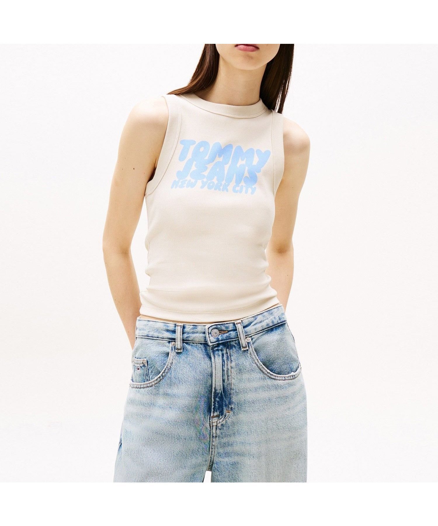 【トミーヒルフィガー/TOMMY HILFIGER】のスリムバブルロゴタンクトップ インテリア・キッズ・メンズ・レディースファッション・服の通販 founy(ファニー) ファッション Fashion レディースファッション Fashion for Women アメリカン American Style インナー Innerwear クラシック Classic, Timeless Style ゴルフ Golf スポーティ Sporty, Casual Athletic タンク Tank Top, Sleeveless Top デニム Denim, Jeans Material プリント Print, Printed Pattern モダン Modern, Contemporary 人気 Popular, Best Seller アイボリーACG|ID: prp329100004774755 ipo3291000000034607827