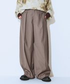 【ジーナシス/JEANASiS】のセンタープレスコクーンパンツ モカ|ID: prp329100004774756 ipo3291000000034607836