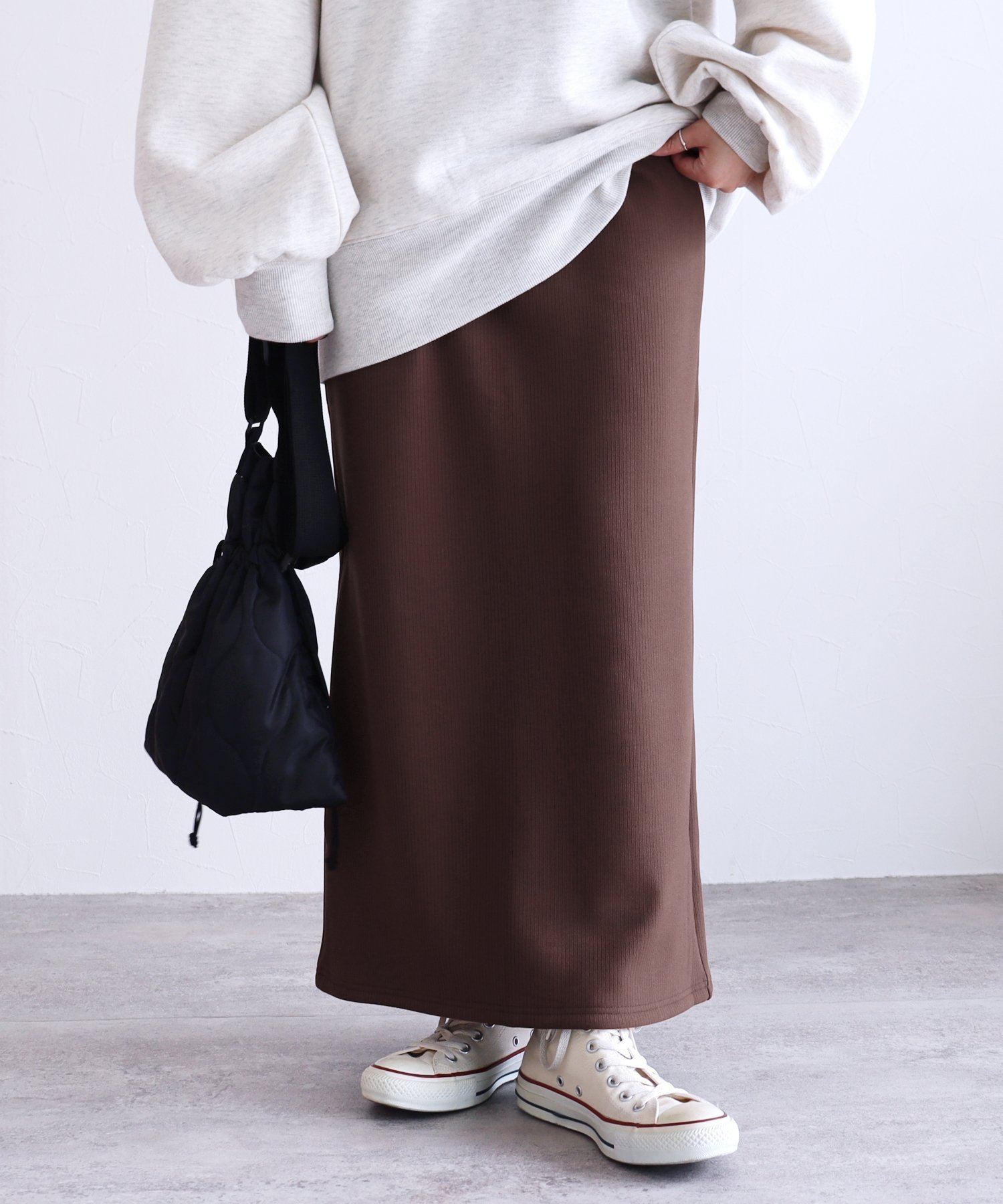 【レカ/reca】の裏起毛ボンディングロングスカート(R23228-s) reca インテリア・キッズ・メンズ・レディースファッション・服の通販 founy(ファニー) 　ファッション　Fashion　レディースファッション　Fashion for Women　スカート　Skirts　ロングスカート　Long Skirts / Maxi & Midi Skirts　おすすめ　Recommended / Our Picks　マロンブラウン|ID: prp329100004774823 ipo3291000000034608749