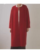 【ラシュッド/LASUD】の【尾州】Super 140 s Double beaver No-collar Midi Coat 人気、トレンドファッション・服の通販 founy(ファニー) ファッション Fashion レディースファッション Fashion for Women アウター Coat / Outerwear Collection コート・ロングコート・ピーコート Long Coats, Peacoats & More ショルダー Shoulder, Shoulder Strap トレンド Trend, Trending Now 人気 Popular, Best Seller ハンド Hand, Handmade thumbnail レッド|ID: prp329100004774849 ipo3291000000034934797