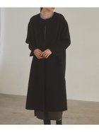 【ラシュッド/LASUD】の【尾州】Super 140 s Double beaver No-collar Midi Coat 人気、トレンドファッション・服の通販 founy(ファニー) ファッション Fashion レディースファッション Fashion for Women アウター Coat / Outerwear Collection コート・ロングコート・ピーコート Long Coats, Peacoats & More ショルダー Shoulder, Shoulder Strap トレンド Trend, Trending Now 人気 Popular, Best Seller ハンド Hand, Handmade thumbnail ブラック|ID: prp329100004774849 ipo3291000000034934801