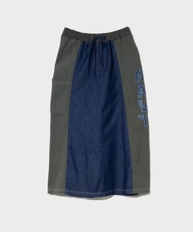 【ゴースローキャラバン/go slow caravan】のGENTIL/ジャンティー デニムxヒッコリーx裏毛リメイク風スカート (WOMENS) 人気、トレンドファッション・服の通販 founy(ファニー) ファッション Fashion レディースファッション Fashion for Women スカート Skirts スウェット / スエット Sweatshirt, Sweatwear デニム Denim, Jeans Material リメイク Remake, Reconstructed |ID:prp329100004774868
