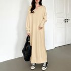 【ココモモ/COCOMOMO】の選べる2丈 Vネック ワンピース ロング丈 マキシ丈 ニットワンピース 長袖 人気、トレンドファッション・服の通販 founy(ファニー) ファッション Fashion レディースファッション Fashion for Women ワンピース Dresses ニットワンピース Knit Dresses アクリル Acrylic Material インナー Innerwear タートルネック Turtleneck, High Neck デコルテ Décolleté, Neckline 長袖 Long Sleeve, Full Sleeve バランス Balance, Style Balance ペチコート Petticoat, Underskirt マキシ Maxi, Full Length ロング Long, Long-Length おすすめ Recommended / Our Picks thumbnail ベージュ|ID: prp329100004774875 ipo3291000000034609216