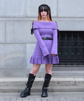 【アクシーズファム/axes femme】のオフショルフリルニットチュニ 人気、トレンドファッション・服の通販 founy(ファニー) ファッション Fashion レディースファッション Fashion for Women トップス・カットソー Cut & Sew Tops ニット Knit Tops & Sweaters おすすめ Recommended / Our Picks インナー Innerwear コレクション Collection, Seasonal Line ダメージ Distressed, Destroyed ボトム Bottoms, Lower Wear レース Lace, Lace Fabric 切替 Switching, Contrast Panel |ID:prp329100004774878