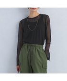 【ユナイテッドアローズ/UNITED ARROWS】のハイメッシュ チュール クルーネック プルオーバー 人気、トレンドファッション・服の通販 founy(ファニー) ファッション Fashion レディースファッション Fashion for Women トップス・カットソー Cut & Sew Tops カジュアルプルオーバー・ニットトップス Pullovers & Knit Tops / Casual Pullovers インナー Innerwear 春 Spring カーゴパンツ Cargo Pants, Utility Pants カーディガン Cardigan, Knitwear コンパクト Compact, Small Size シアー Sheer, See-Through スリット Slit, Slit Detail チュール Tulip, Tulip Motif ベスト Vest, Waistcoat ベーシック Basic, Essential メッシュ Mesh, Net Fabric ロング Long, Long-Length アウトレット Outlet / Clearance 夏 Summer エレガント 上品 Elegant thumbnail BLACK|ID: prp329100004774881 ipo3291000000034609321