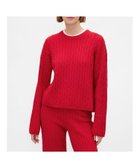 【ギャップ/GAP】のCashSoft カシミヤタッチ ケーブルニット クルーネックセーター 人気、トレンドファッション・服の通販 founy(ファニー) ファッション Fashion レディースファッション Fashion for Women トップス・カットソー Cut & Sew Tops ニット Knit Tops & Sweaters おすすめ Recommended / Our Picks クラシック Classic, Timeless Style ショルダー Shoulder, Shoulder Strap ショート Short, Short Length ダウン Down, Puffer ドロップ Drop Shoulder, Dropped Style フィット Fit, Slim Fit ルーズ Loose, Oversized 長袖 Long Sleeve, Full Sleeve thumbnail MODERN_RED|ID: prp329100004774893 ipo3291000000034871335