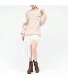 【ロイヤルパーティー/ROYAL PARTY】のオフショルパールニットチュニック 人気、トレンドファッション・服の通販 founy(ファニー) ファッション Fashion レディースファッション Fashion for Women トップス・カットソー Cut & Sew Tops ニット Knit Tops & Sweaters ショート Short, Short Length パール Pearl, Pearl Accent ランダム Random, Irregular レース Lace, Lace Fabric エレガント 上品 Elegant thumbnail ベージュ|ID: prp329100004774907 ipo3291000000035049476