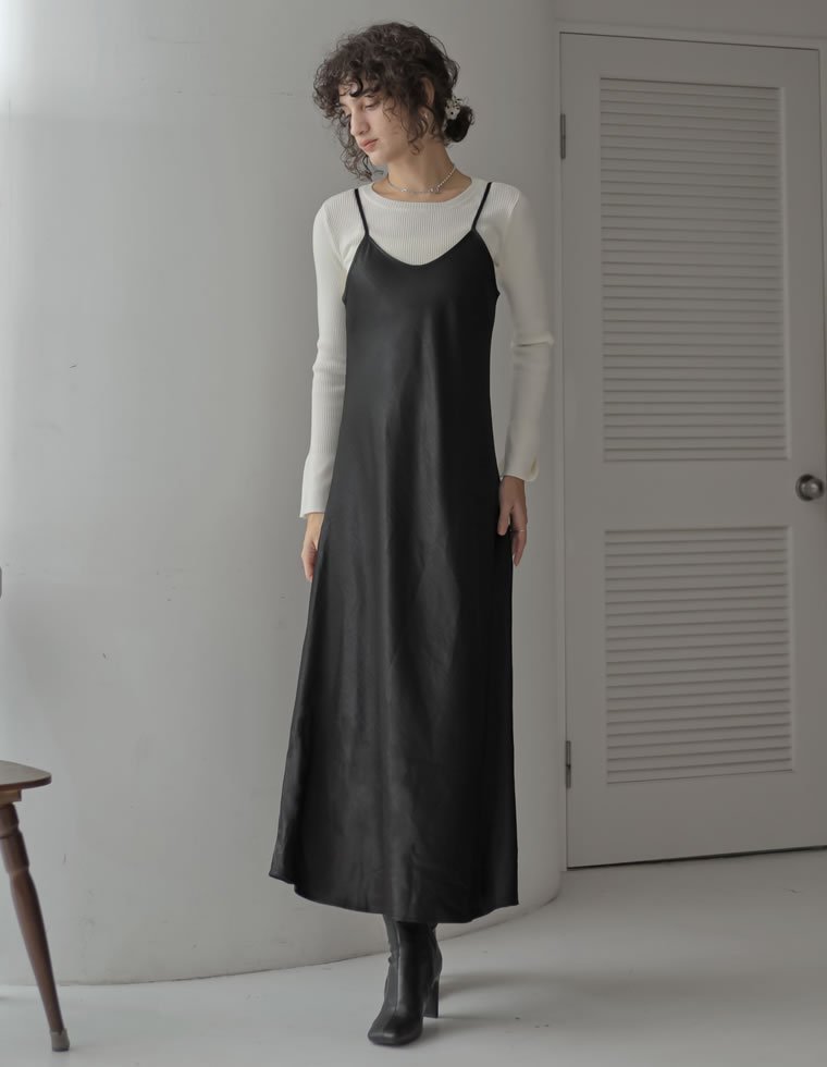 【リエディ/Re:EDIT】のサテンキャミワンピース 人気、トレンドファッション・服の通販 founy(ファニー) ファッション Fashion レディースファッション Fashion for Women ワンピース Dresses キャミソールワンピース Camisole Dresses おすすめ Recommended / Our Picks インナー Innerwear カットソー Cut and Sewn Top キャミソール Camisole, Spaghetti Strap Top コンパクト Compact, Small Size サテン Satin, Glossy Fabric シンプル Simple, Minimal フェミニン Feminine, Girly フレア Flare, Flared レース Lace, Lace Fabric ロング Long, Long-Length 春 Spring A/W・秋冬 Autumn/Winter other-1|ID: prp329100004774917 ipo3291000000034610021