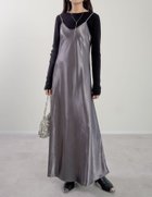 【リエディ/Re:EDIT】のサテンキャミワンピース 人気、トレンドファッション・服の通販 founy(ファニー) ファッション Fashion レディースファッション Fashion for Women ワンピース Dresses キャミソールワンピース Camisole Dresses おすすめ Recommended / Our Picks インナー Innerwear カットソー Cut and Sewn Top キャミソール Camisole, Spaghetti Strap Top コンパクト Compact, Small Size サテン Satin, Glossy Fabric シンプル Simple, Minimal フェミニン Feminine, Girly フレア Flare, Flared レース Lace, Lace Fabric ロング Long, Long-Length 春 Spring A/W・秋冬 Autumn/Winter thumbnail チャコールグレー|ID: prp329100004774917 ipo3291000000034610028